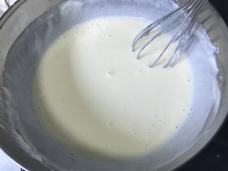 21、蜜桃乳酪派,搅拌均匀