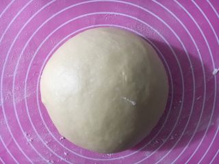 13、椰油小餐包,滚圆面团盖保鲜膜静置发酵到两倍大