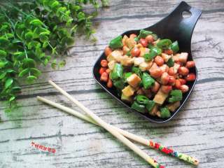 9、青椒鸡丁,配米饭吃太美味啦