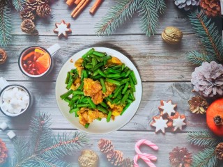 21、豇豆炒鸡蛋,开吃啦,拜拜ノBye~