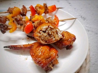 19、糯米酿鸡翅,成品