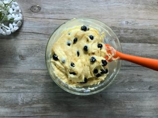 11、金宝顶蓝莓麦芬,拌匀。