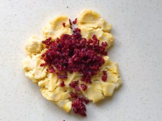 10、蔓越莓小小酥,用手抓匀，切勿揉和搓，以防面条起筋影响成品口感