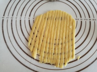 14、苹果派,剩下的面皮擀平，切长条