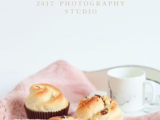 8、蔓越莓椰蓉花朵面包,成品