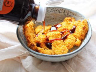 19、几乎无油的“炸”猪排,浇上猪排酱！yummy yummy！