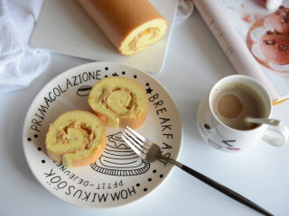 20、肉松蛋糕卷,成品图。