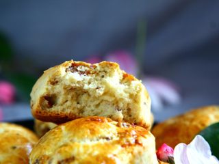 10、无花果玫瑰司康,成品图