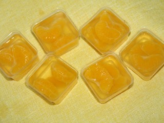16、橘子果冻,我做的量是可以倒满6个模具