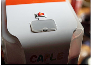 12、火龙果冰淇淋,盖上外桶盖子后摁快关迅速启动冰淇淋机