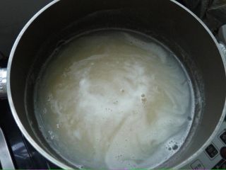 5、绿豆抹茶布丁,小火煮