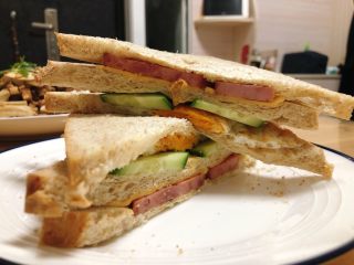 13、芝士火腿三明治,太好吃啦