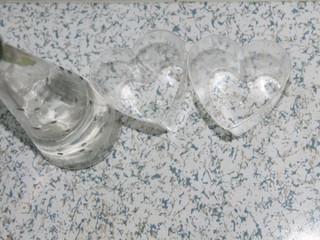 2、巧克力牛奶双色布丁,心形模具2个