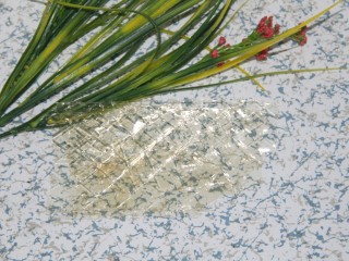 7、巧克力牛奶双色布丁,吉利丁片一片