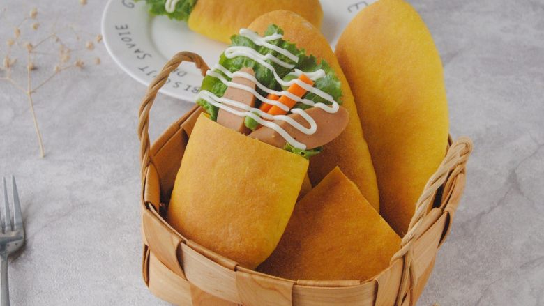 胡萝卜口袋面包