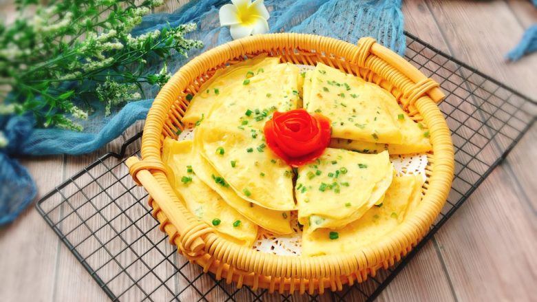 快手早餐鸡蛋葱花软饼