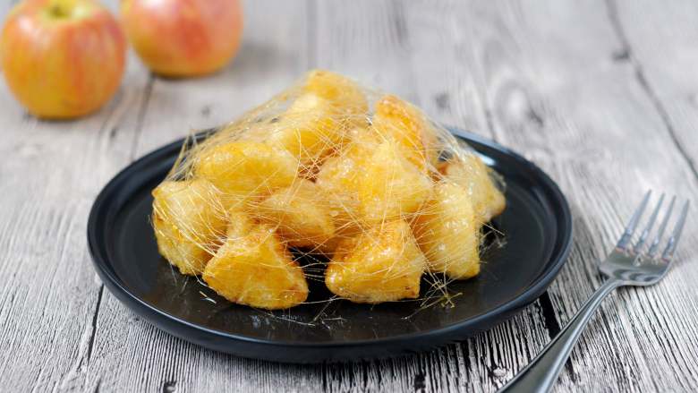 拔丝苹果百分百成功附炒糖过程最详细图解适合各种拔丝菜品