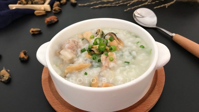 淡菜瑶柱排骨粥健康养生靓粥