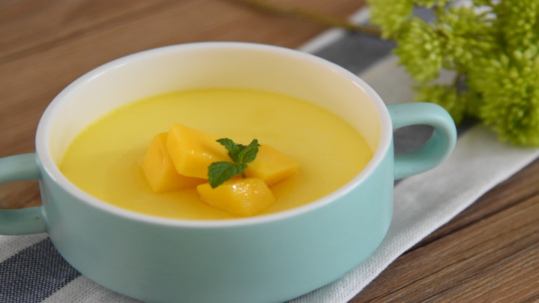 芒果牛奶炖蛋—嫩滑无比呲溜一下滑入肚子里