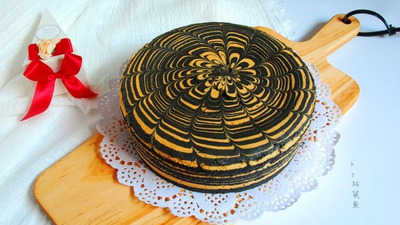 拉花斑马心戚风