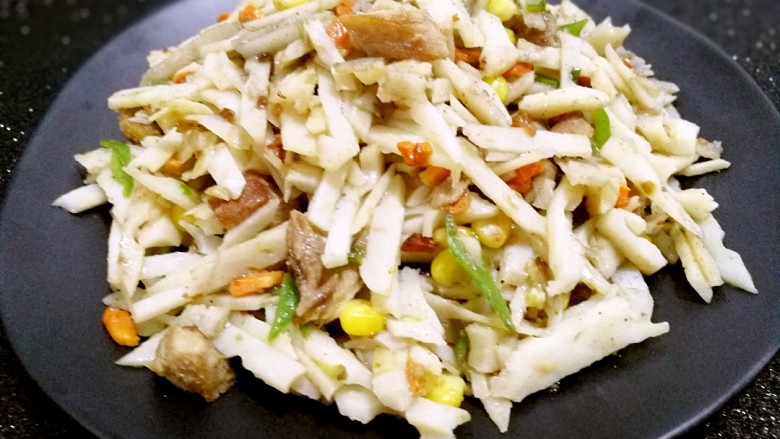 爆炒藕粒青椒肉