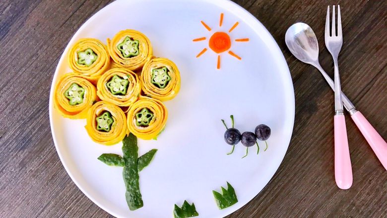 秋葵蛋卷儿童餐