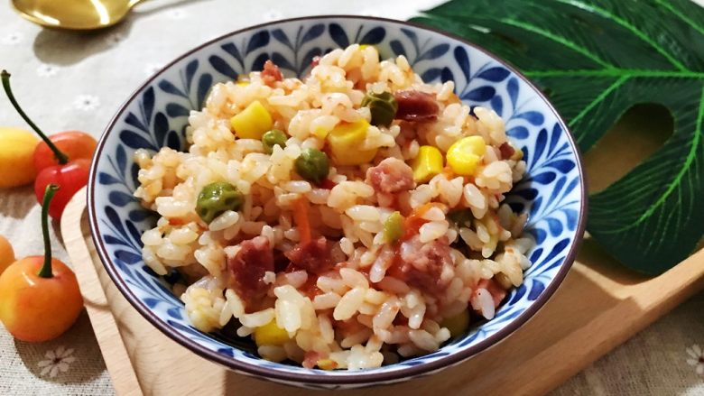 抖音网红菜谱五彩西红柿焖饭