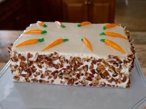 胡萝卜蛋糕完整手工版