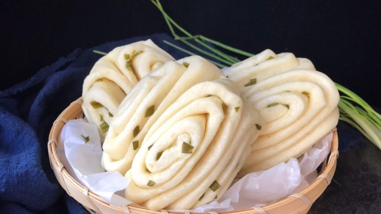 香葱花卷中式面点