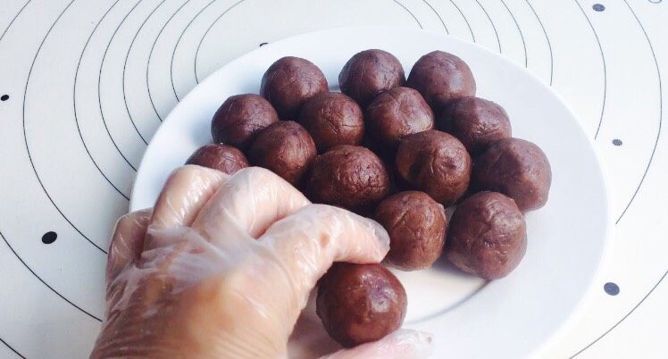 手工月饼豆沙馅高油糖版