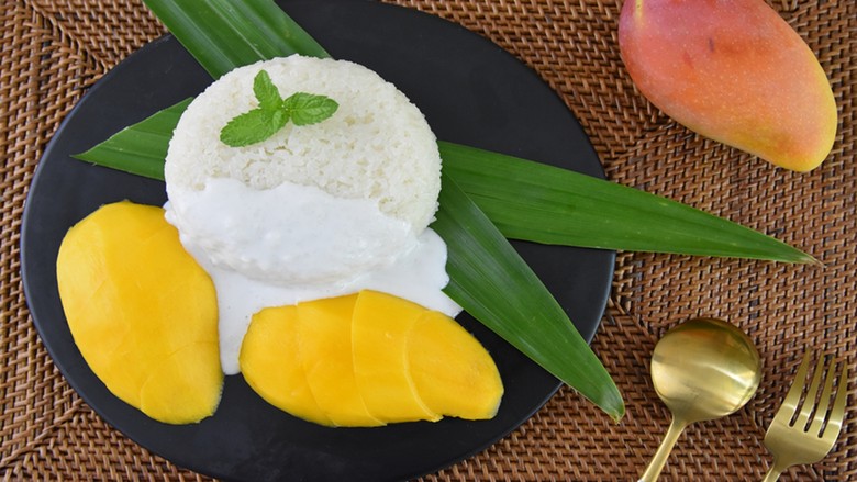 香甜可口的芒果糯米饭在家也能做