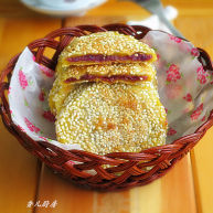 南瓜炼奶紫薯饼