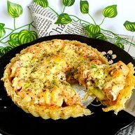 三文鱼牛油果土豆丝披萨