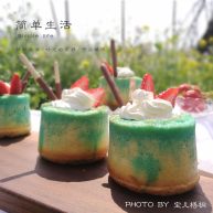 蓝色梦幻杯子蛋糕