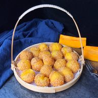 南瓜开口小麻薯