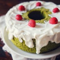 中空抹茶戚风蛋糕