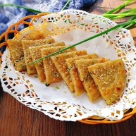 早餐烫面葱油饼