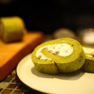 抹茶红豆蛋糕卷＆抹茶鸡尾酒
