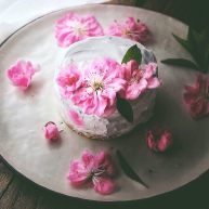 简单免打发的桃花香草裸蛋糕