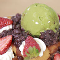 抹茶冰淇淋层层叠