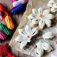 夏天的味道花朵豆沙酥