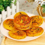 红薯糯米芝麻饼