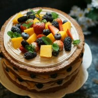 法芙娜可可水果裸蛋糕