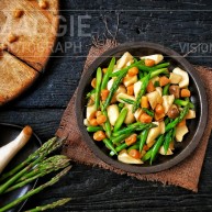 菌类料理鲜掉眉毛的炒三鲜芦笋杏鲍菇干贝