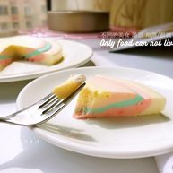 彩虹慕斯蛋糕
