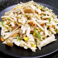 爆炒藕粒青椒肉