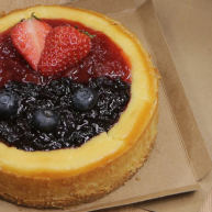 烤蓝莓重芝士蛋糕