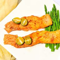 健康美味芦笋三文鱼