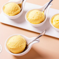 低脂芒果冰淇淋脂肪含量仅有1％