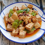 青椒溜豆腐